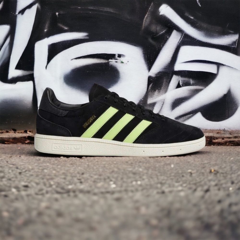 adidas Mens Busenitz Vintage Skateboarding Shoes Size 5 Black Pulse Lime GW3121